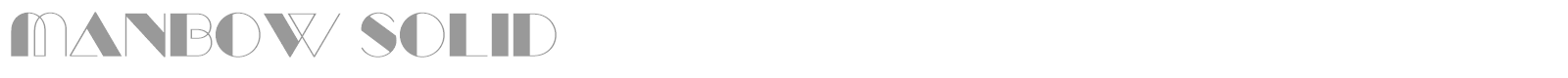 Manbow font preview